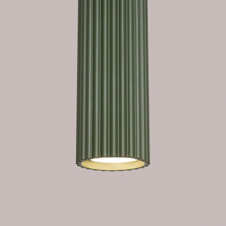 Lámpara colgante Moto verde, 1 luz