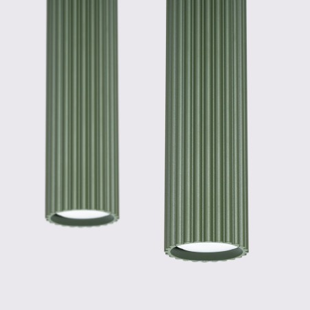 Lámpara colgante Moto verde, 2 luces