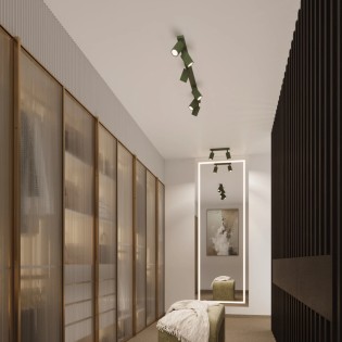 Regleta Moto verde, 2 luces