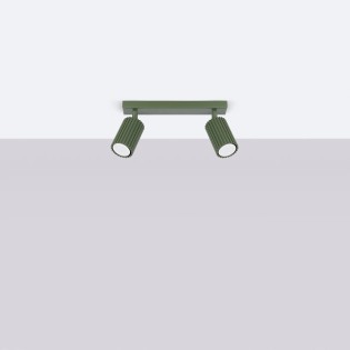 Regleta Moto verde, 2 luces