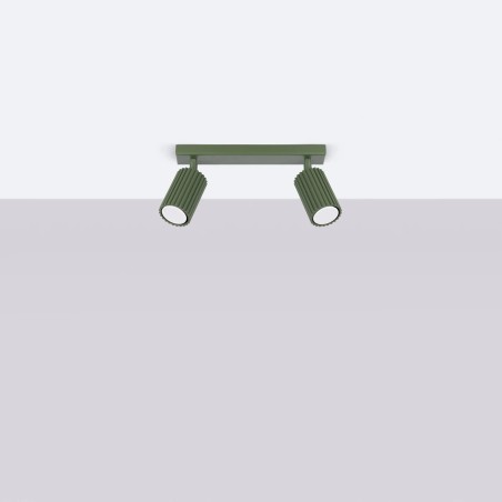 Regleta Moto verde, 2 luces