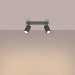 Regleta Moto verde, 2 luces