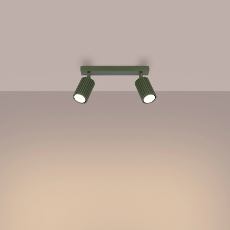 Regleta Moto verde, 2 luces