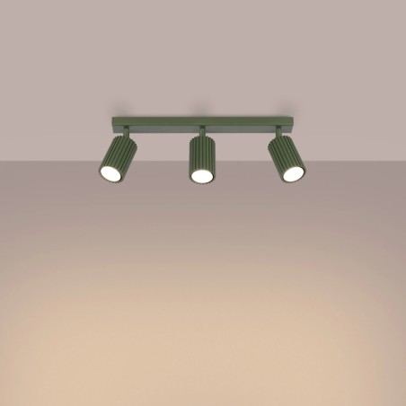 Regleta Moto verde, 3 luces