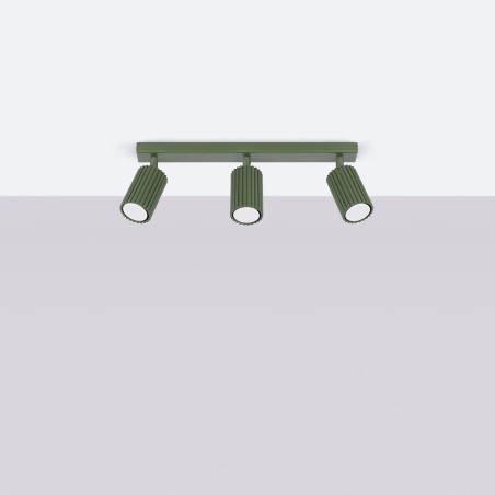 Regleta Moto verde, 3 luces