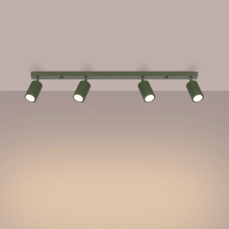 Regleta Moto verde, 4 luces