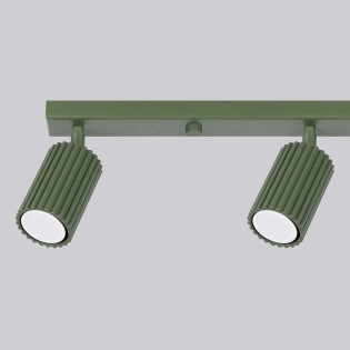 Regleta Moto verde, 4 luces