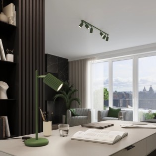 Regleta Moto verde, 6 luces