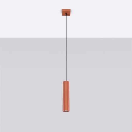 Lámpara colgante Moto rojo, 1 luz