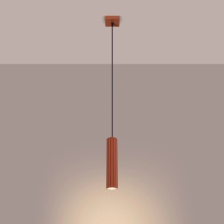 Lámpara colgante Moto rojo, 1 luz