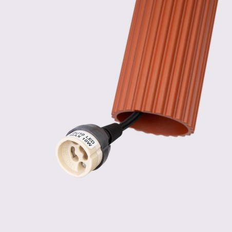 Lámpara colgante Moto rojo, 3 luces