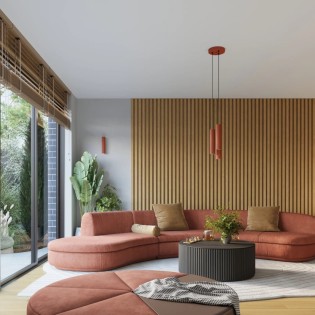 Aplique de pared Moto rojo 20