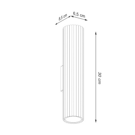 Aplique de pared Moto rojo 30