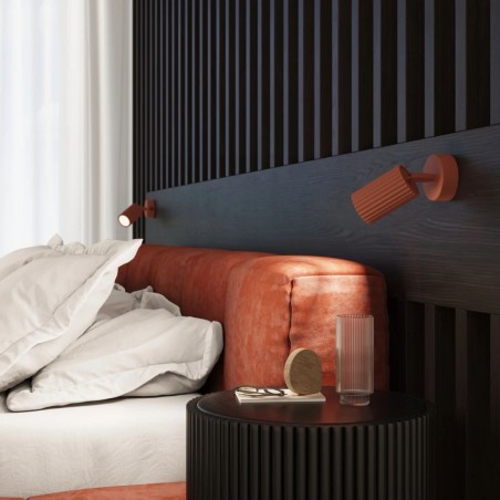 Aplique de pared Moto, rojo con interruptor