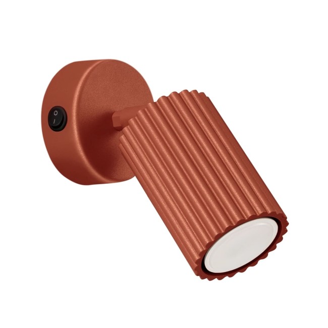Aplique de pared Moto, rojo con interruptor