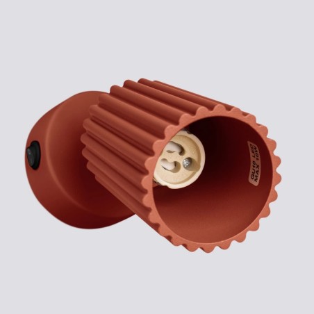 Aplique de pared Moto, rojo con interruptor