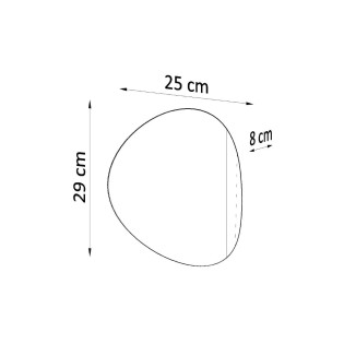 Aplique de pared Nain negro