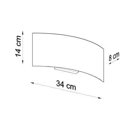 Aplique de pared Usus blanco