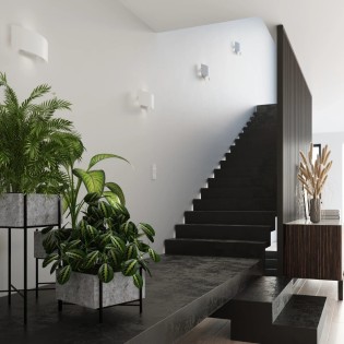 Aplique de pared Usus blanco