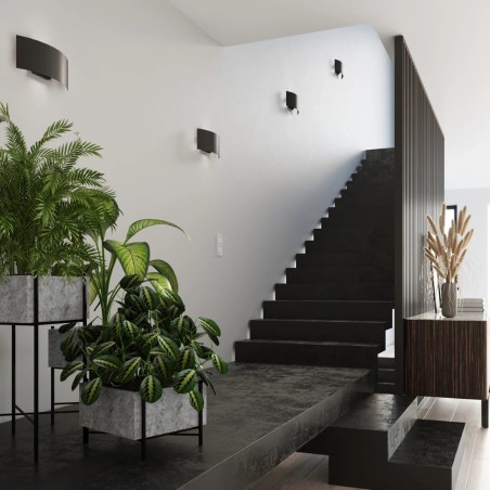 Aplique de pared Usus negro