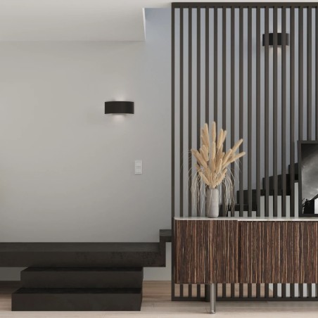 Aplique de pared Usus negro