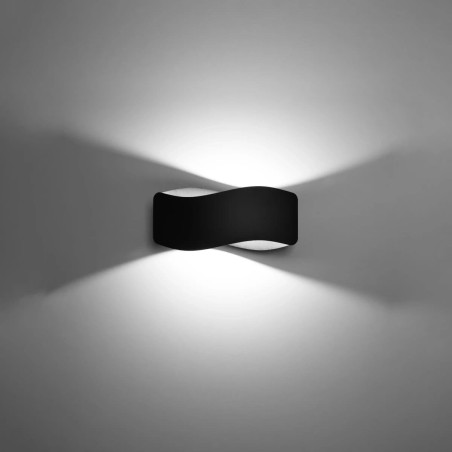 Aplique de pared Arsa negro 30