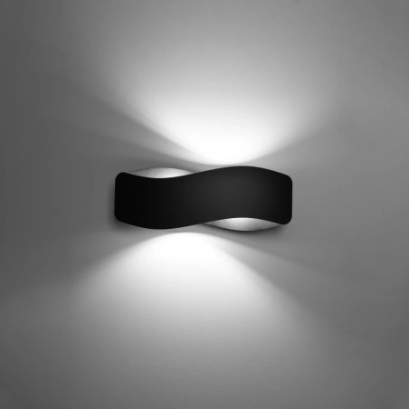 Aplique de pared Arsa negro 40