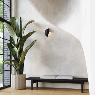 Aplique de pared Niri negro