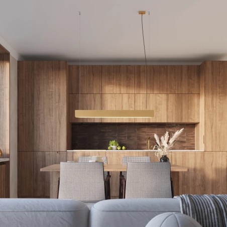 Lámpara colgante Saor dorado