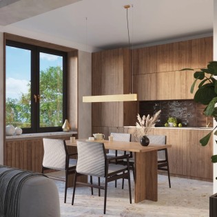 Lámpara colgante Saor dorado