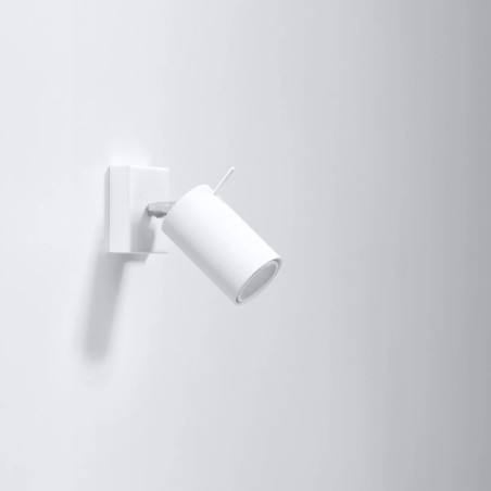 Aplique de pared Vinivi blanco con interruptor