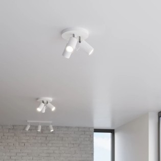 Plafón Vinivi blanco, 3 luces