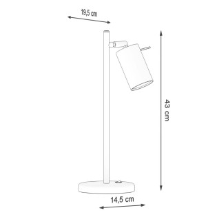 Lámpara de mesa Vinivi blanco