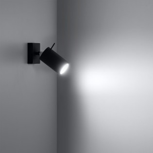 Aplique de pared Vinivi negro