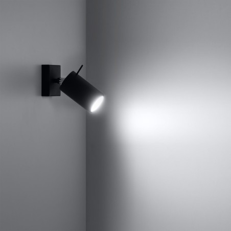 Aplique de pared Vinivi negro