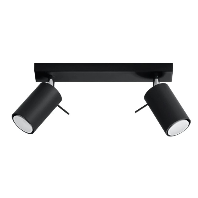 Regleta Vinivi negro, 2 luces
