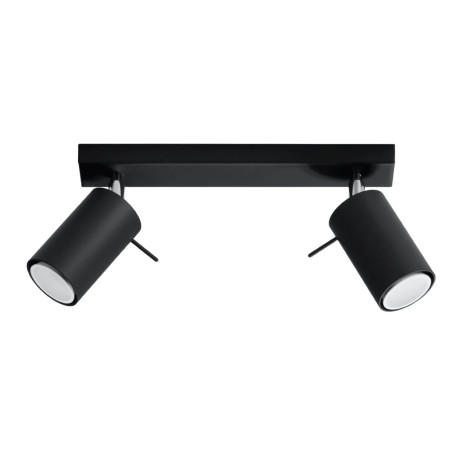 Regleta Vinivi negro, 2 luces