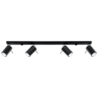 Regleta Vinivi negro, 4 luces