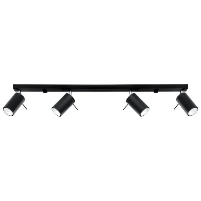 Regleta Vinivi negro, 4 luces