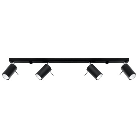 Regleta Vinivi negro, 4 luces