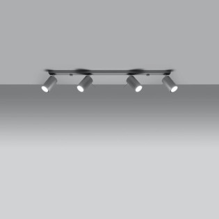 Regleta Vinivi gris, 4 luces