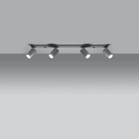 Regleta Vinivi gris, 4 luces