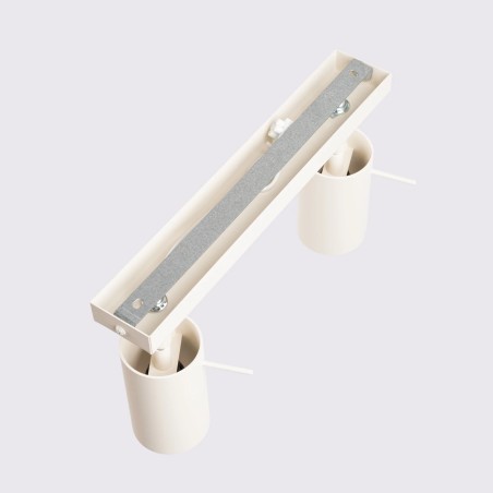 Regleta Vinivi beige, 2 luces