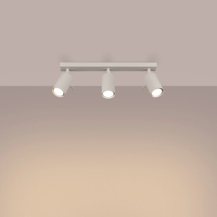 Regleta Vinivi beige, 3 luces