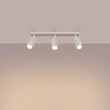 Regleta Vinivi beige, 3 luces