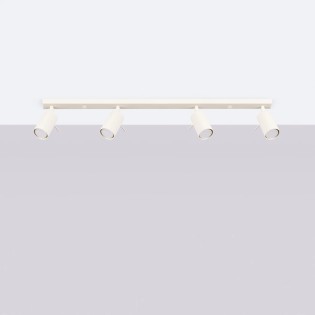 Regleta Vinivi beige, 4 luces