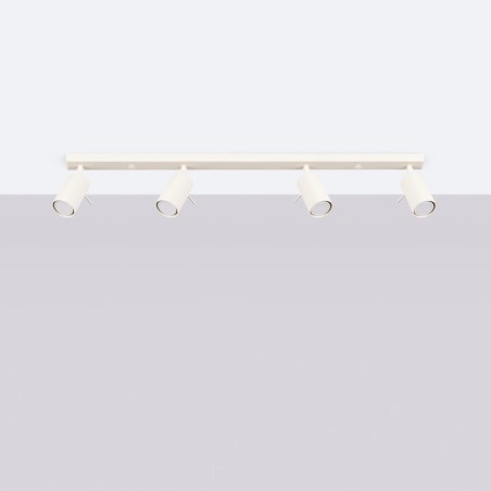 Regleta Vinivi beige, 4 luces