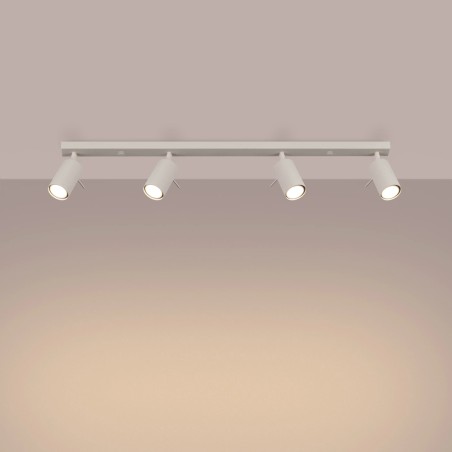 Regleta Vinivi beige, 4 luces