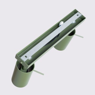 Regleta Vinivi verde, 2 luces