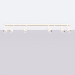 Regleta Vinivi beige, 6 luces